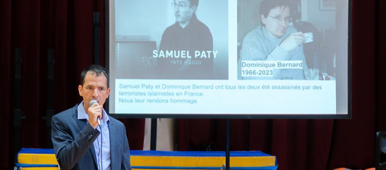 Hommage à Samuel Paty et Dominique Bernard