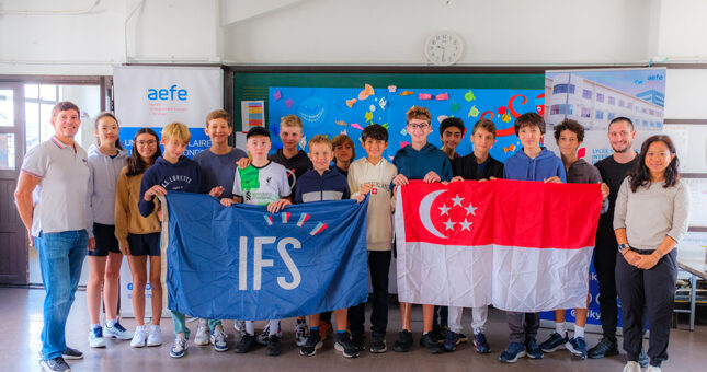 Visite de l'AS tennis de table de Singapour au LFIKYOTO