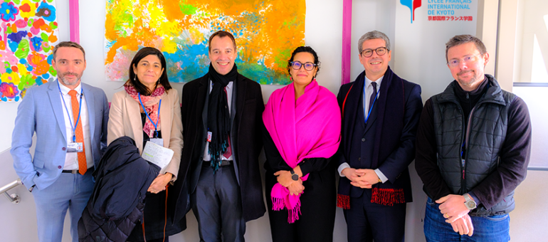 Visite de M. Jérémie Forrat-Jaime au lycée Français International de Kyoto